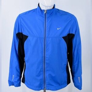 Nike Dri-Fit Full Zip Training Reflective Vent Blue Jacket